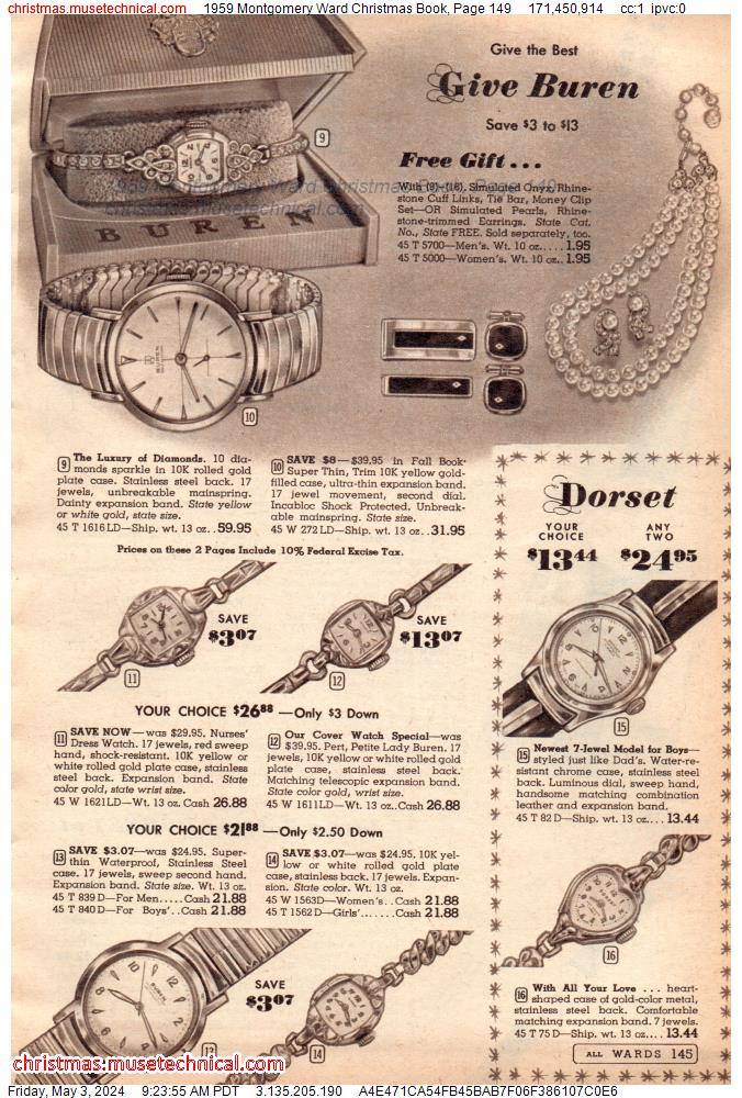 1959 Montgomery Ward Christmas Book, Page 149