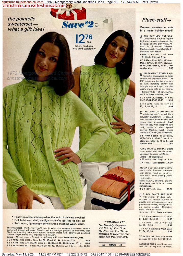 1973 Montgomery Ward Christmas Book, Page 58