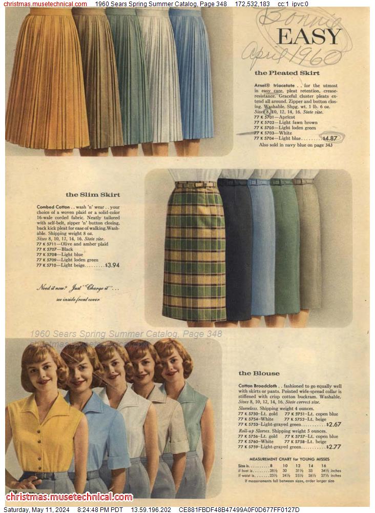 1960 Sears Spring Summer Catalog, Page 348