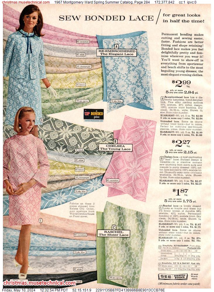 1967 Montgomery Ward Spring Summer Catalog, Page 284