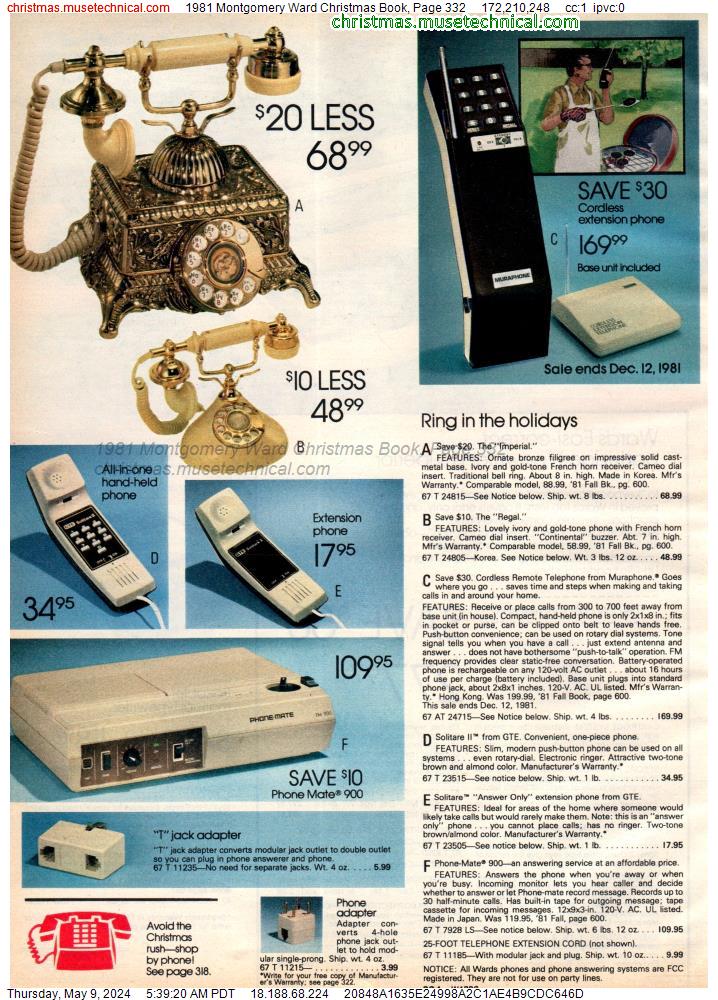 1981 Montgomery Ward Christmas Book, Page 332