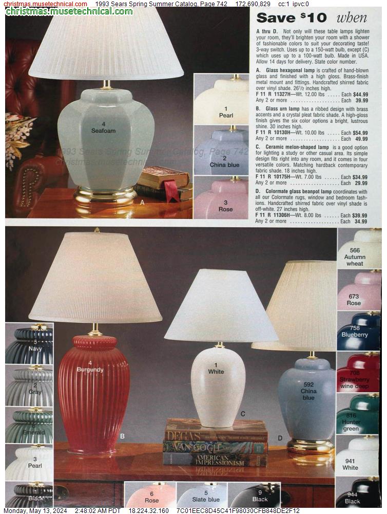 1993 Sears Spring Summer Catalog, Page 742