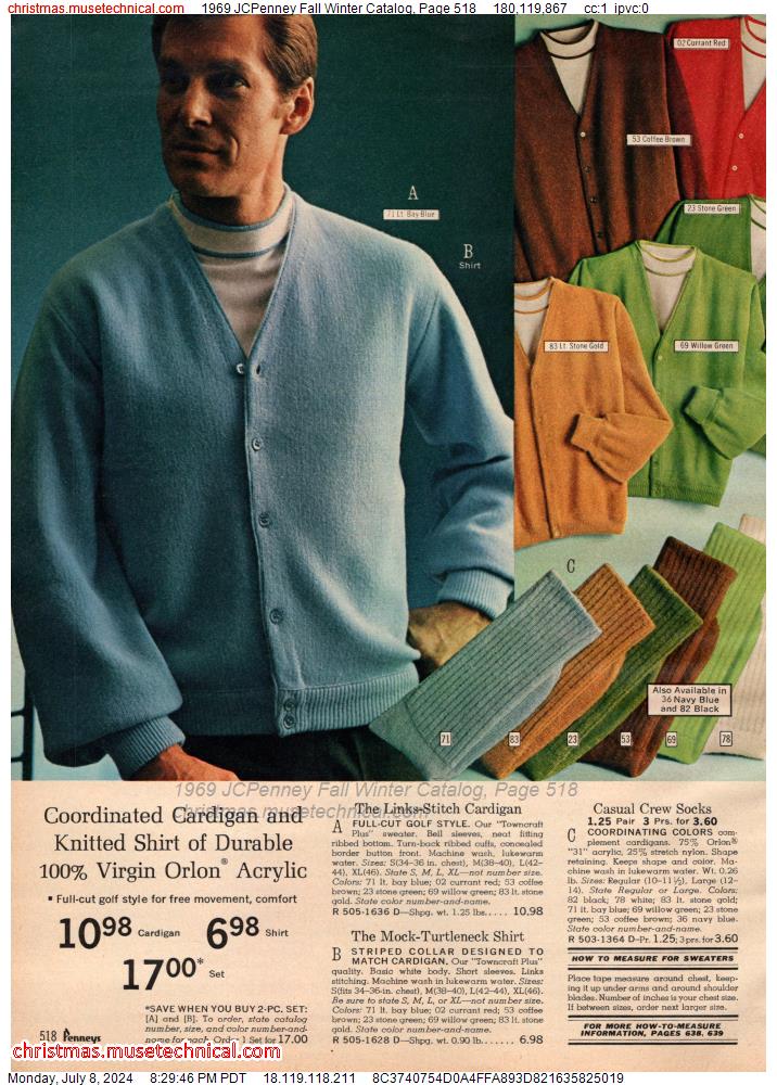 1969 JCPenney Fall Winter Catalog, Page 518