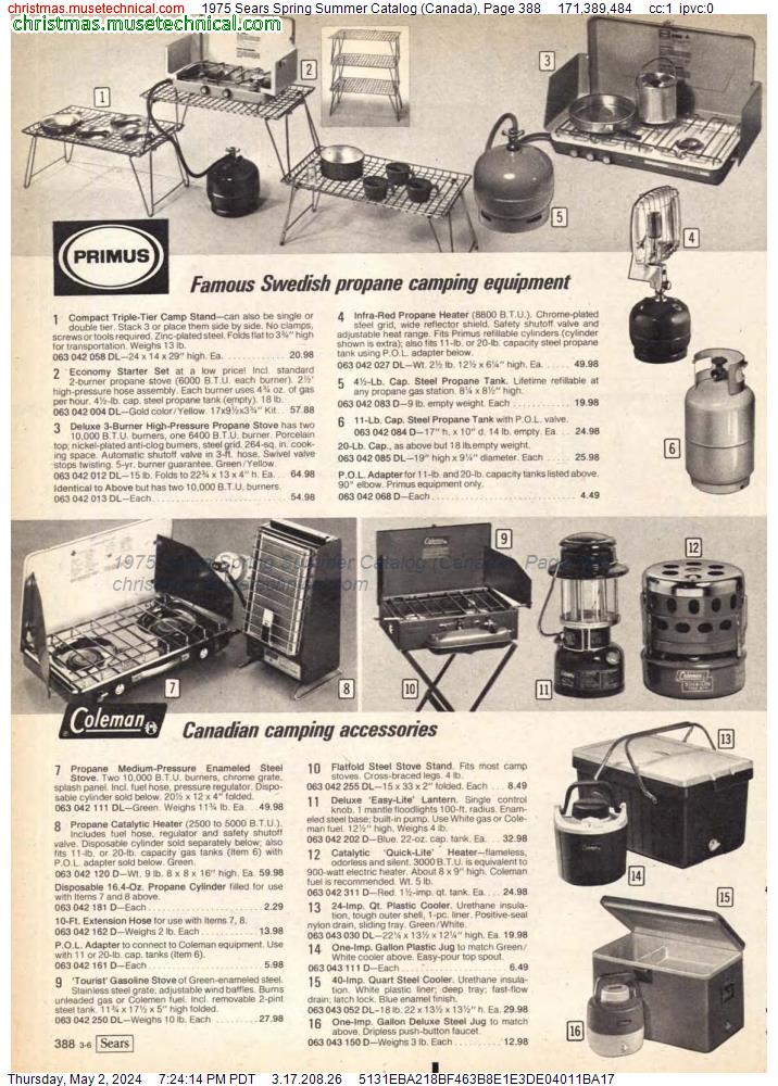 1975 Sears Spring Summer Catalog (Canada), Page 388