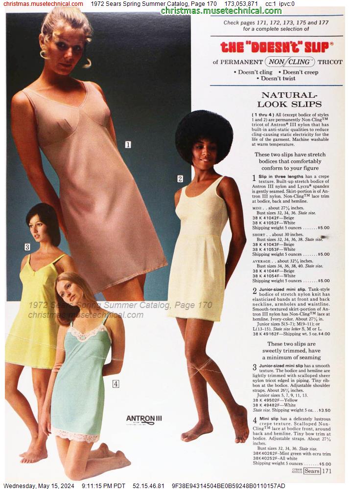1972 Sears Spring Summer Catalog, Page 170