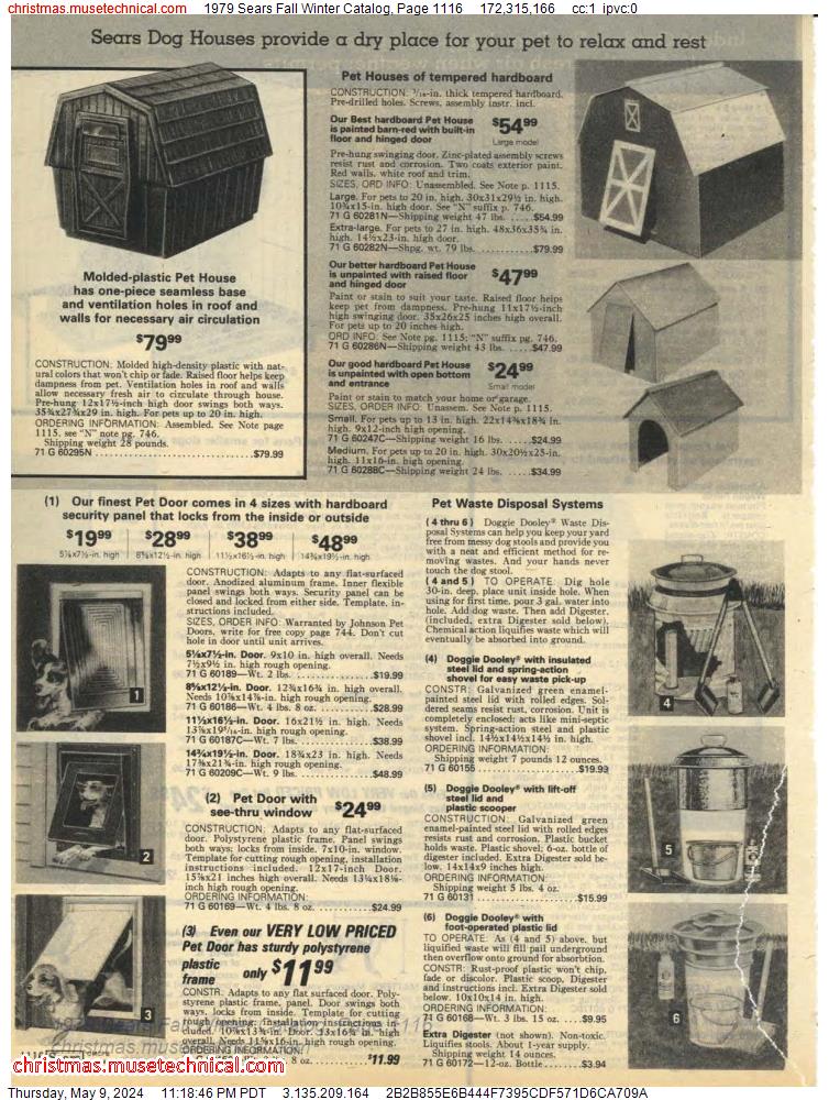 1979 Sears Fall Winter Catalog, Page 1116
