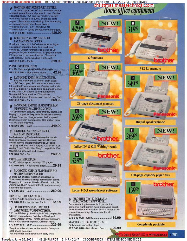 1999 Sears Christmas Book (Canada), Page 769