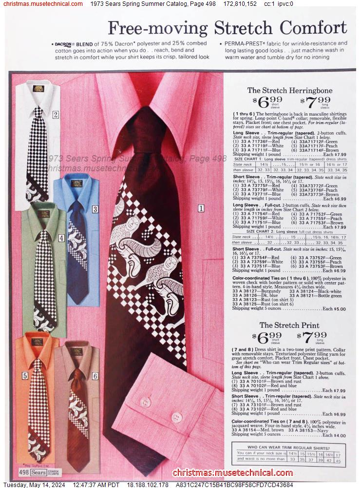 1973 Sears Spring Summer Catalog, Page 498