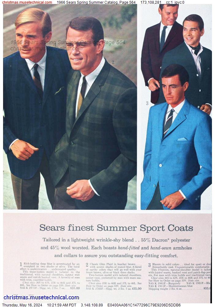 1966 Sears Spring Summer Catalog, Page 564
