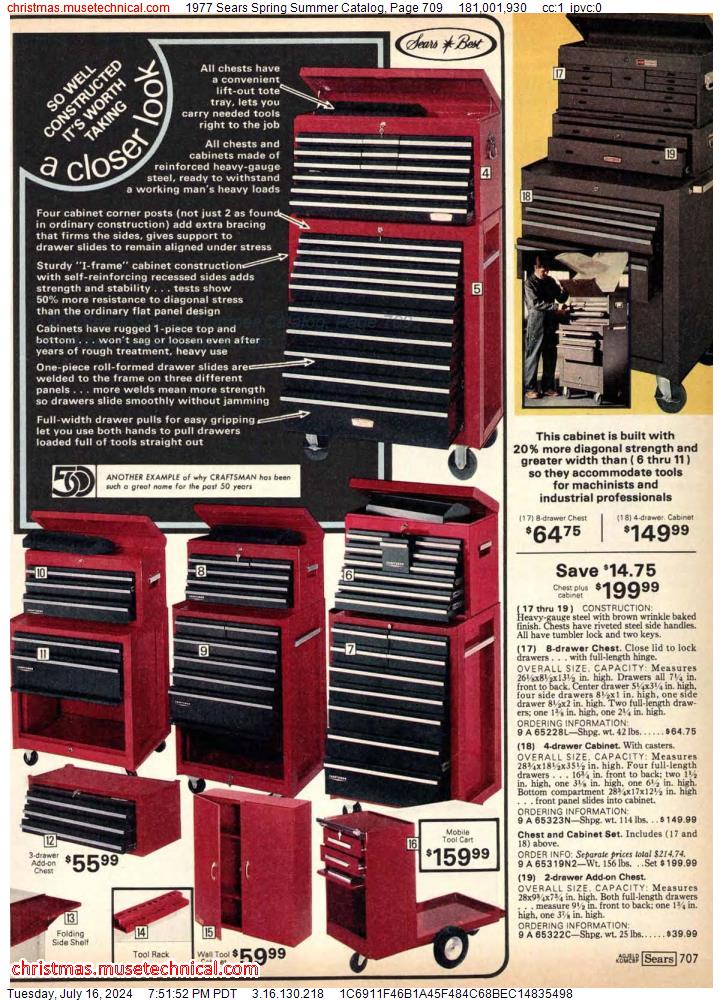 1977 Sears Spring Summer Catalog, Page 709