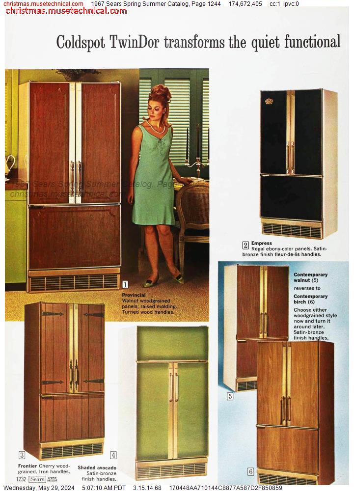 1967 Sears Spring Summer Catalog, Page 1244
