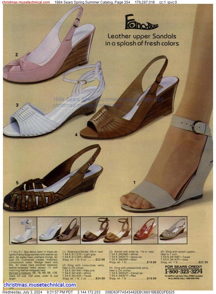 1984 Sears Spring Summer Catalog, Page 354