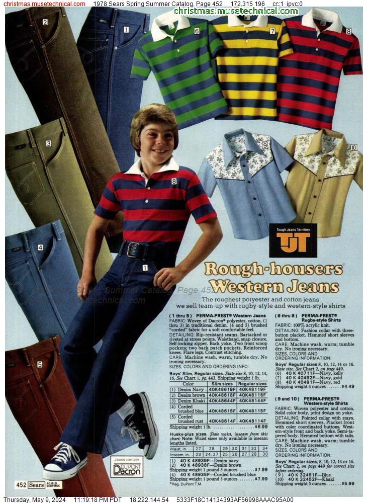 1978 Sears Spring Summer Catalog, Page 452