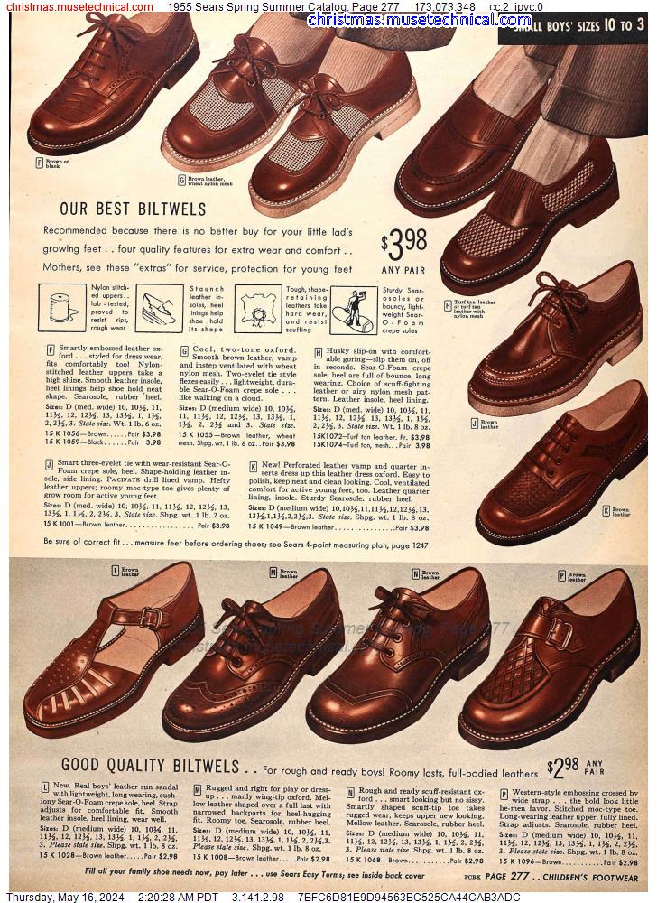 1955 Sears Spring Summer Catalog, Page 277