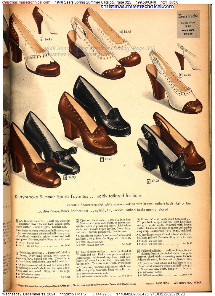 1948 Sears Spring Summer Catalog, Page 325