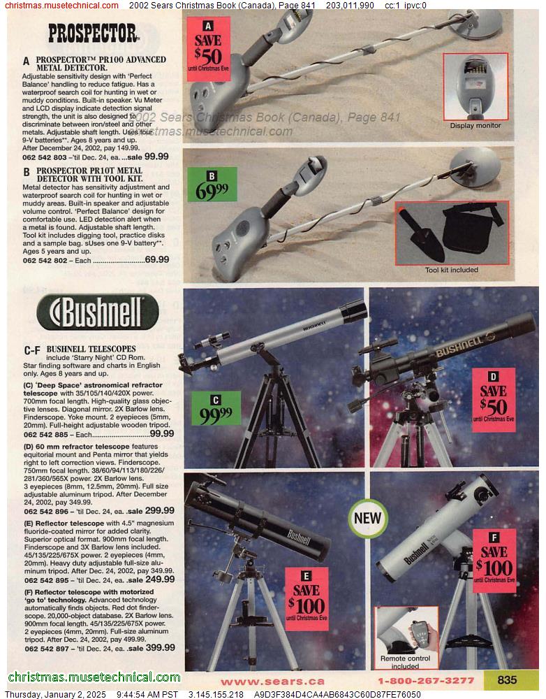 2002 Sears Christmas Book (Canada), Page 841