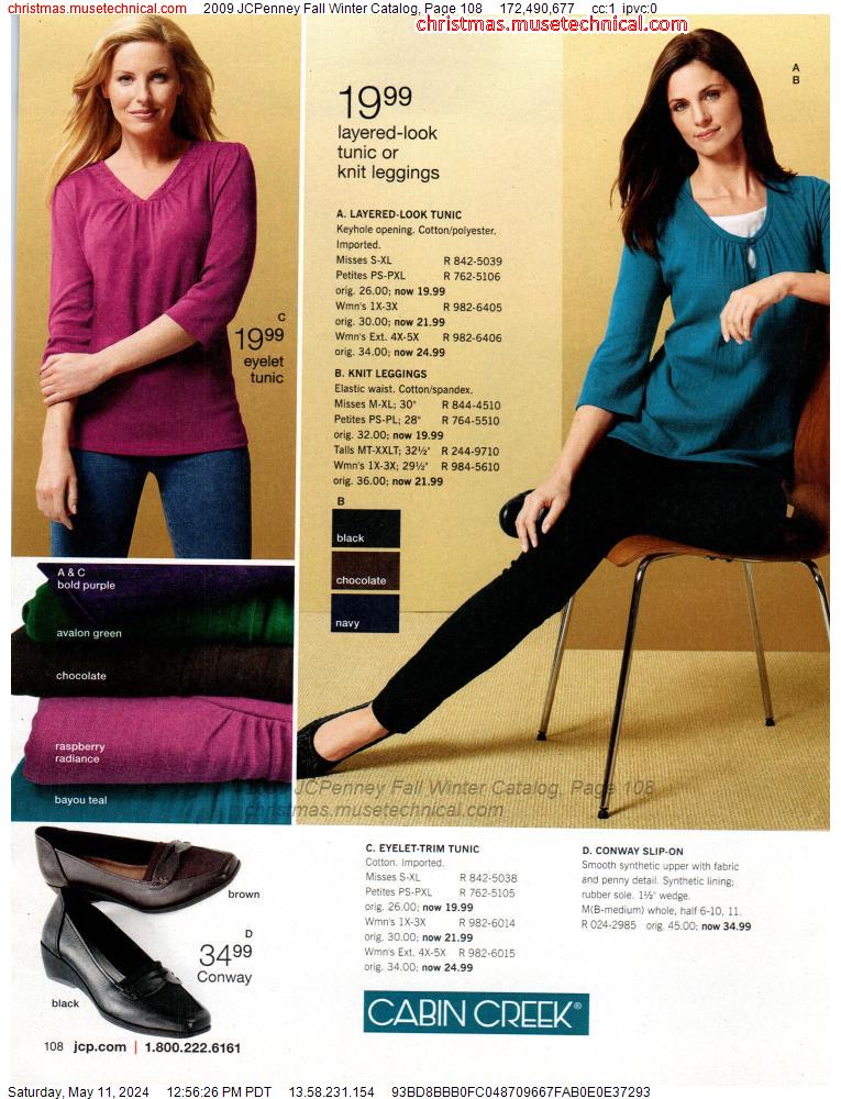 2009 JCPenney Fall Winter Catalog, Page 108