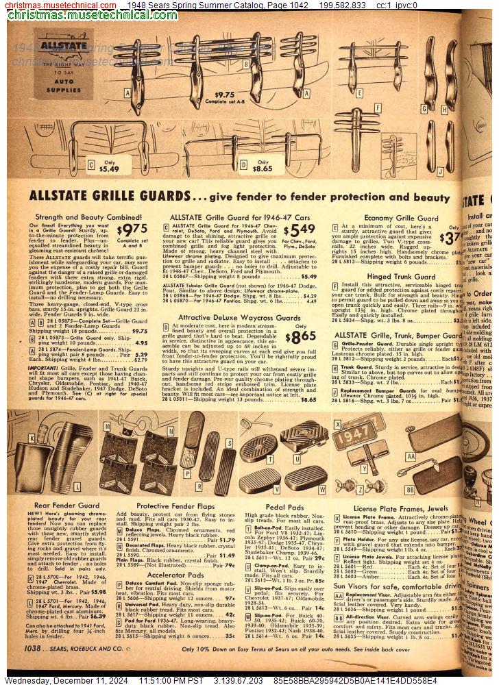 1948 Sears Spring Summer Catalog, Page 1042