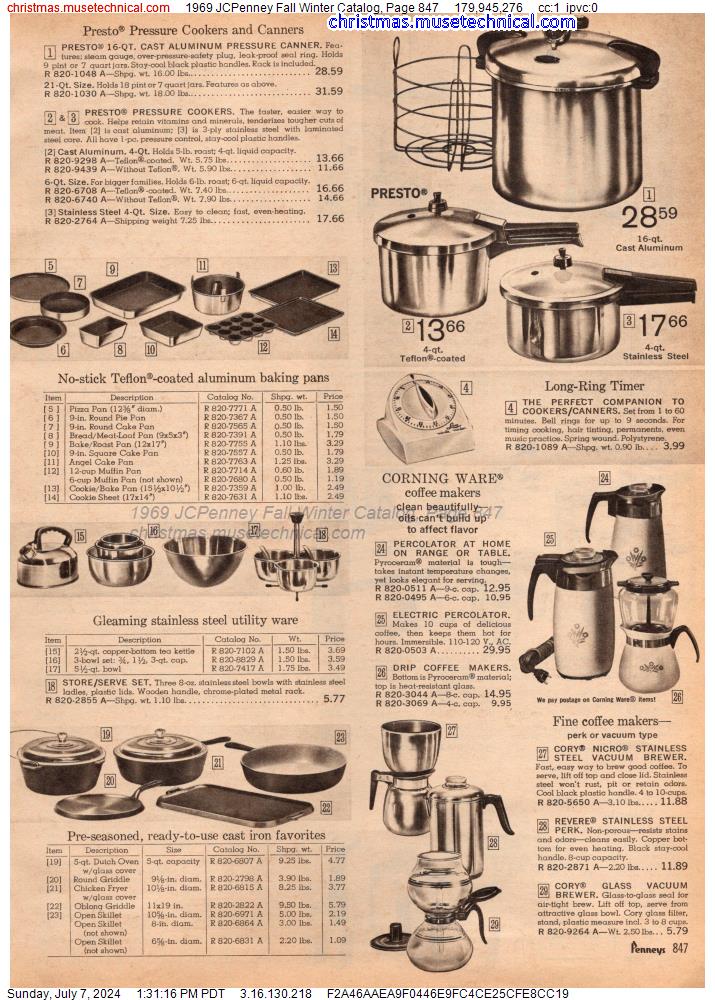 1969 JCPenney Fall Winter Catalog, Page 847