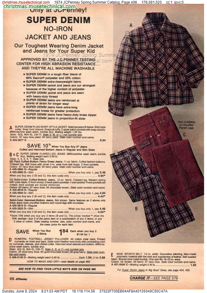 1974 JCPenney Spring Summer Catalog, Page 406
