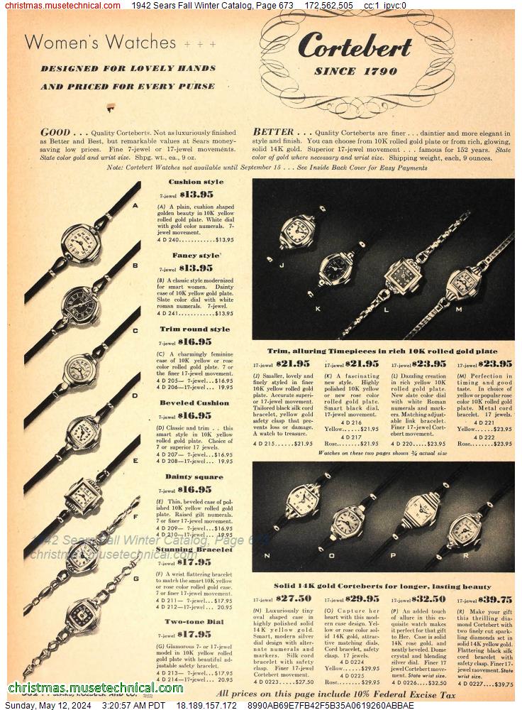 1942 Sears Fall Winter Catalog, Page 673