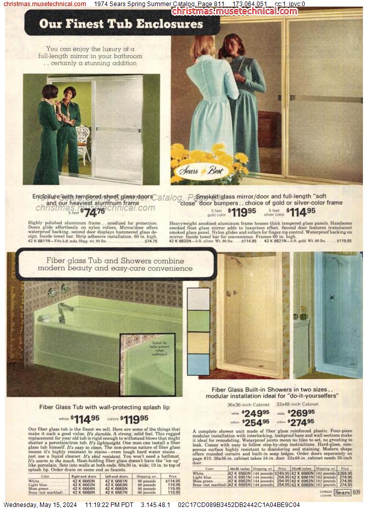 1974 Sears Spring Summer Catalog, Page 811