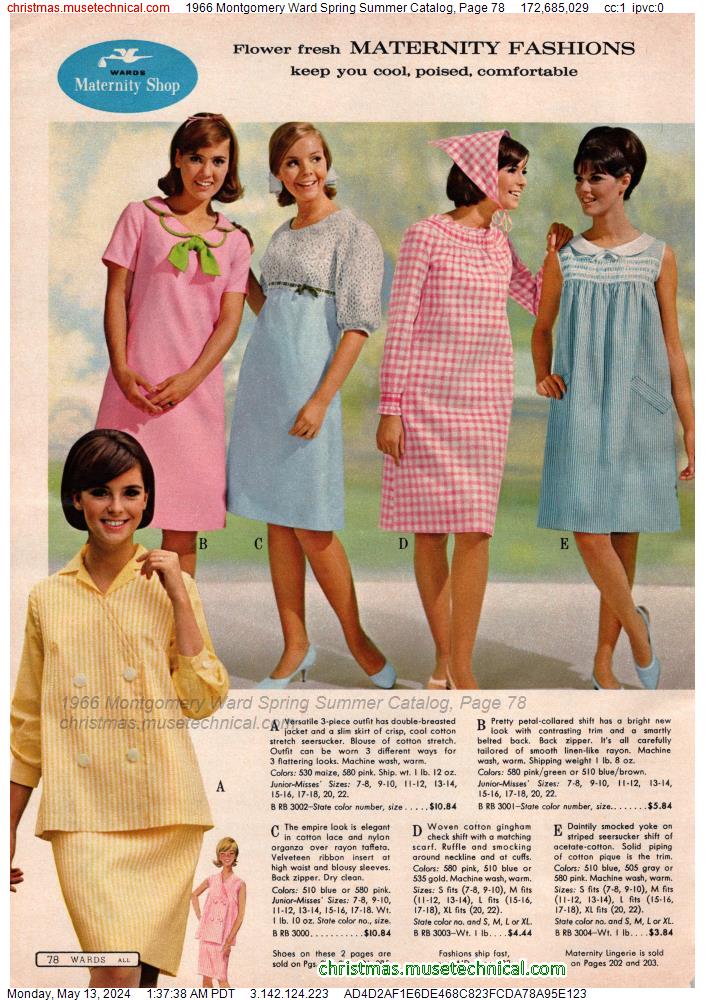 1966 Montgomery Ward Spring Summer Catalog, Page 78