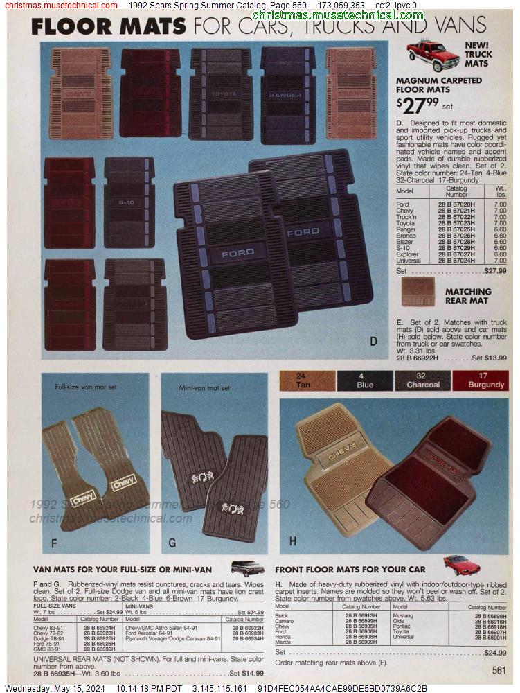 1992 Sears Spring Summer Catalog, Page 560