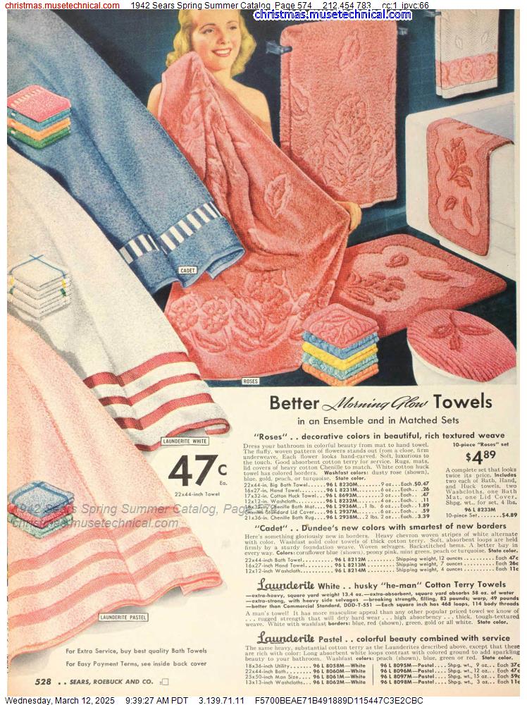 1942 Sears Spring Summer Catalog, Page 574