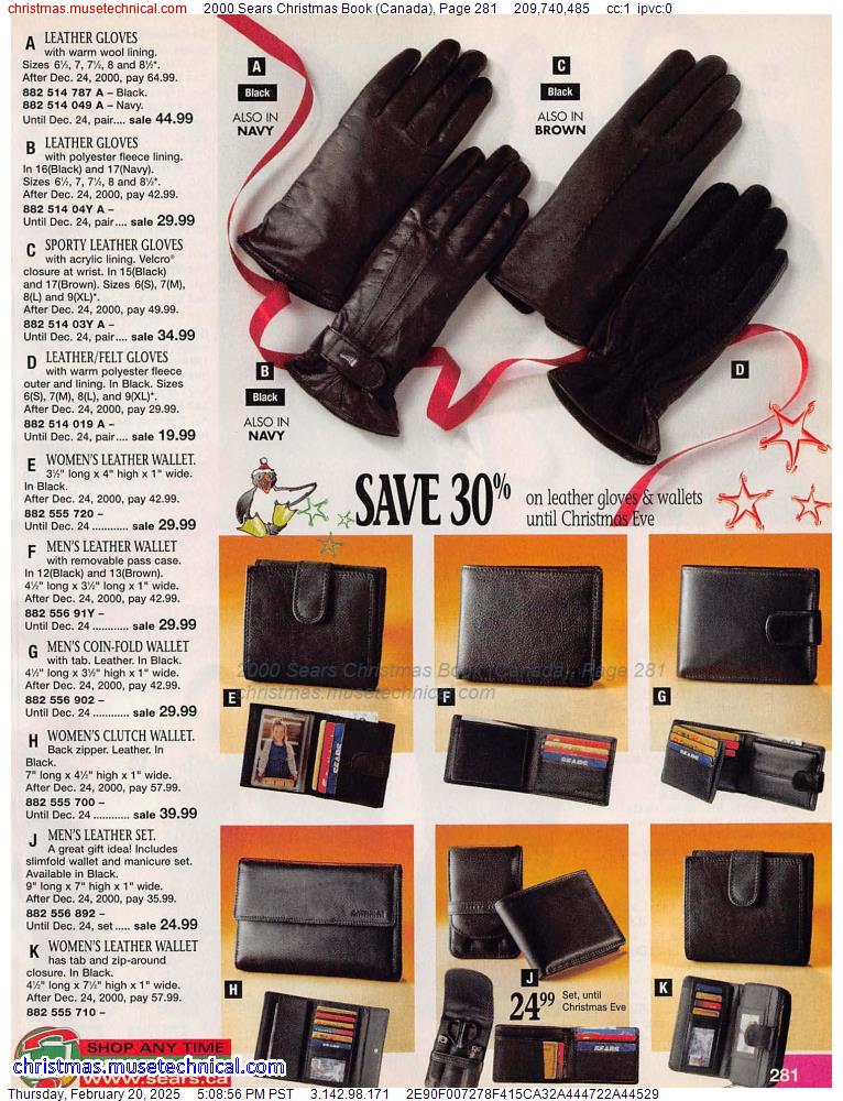 2000 Sears Christmas Book (Canada), Page 281