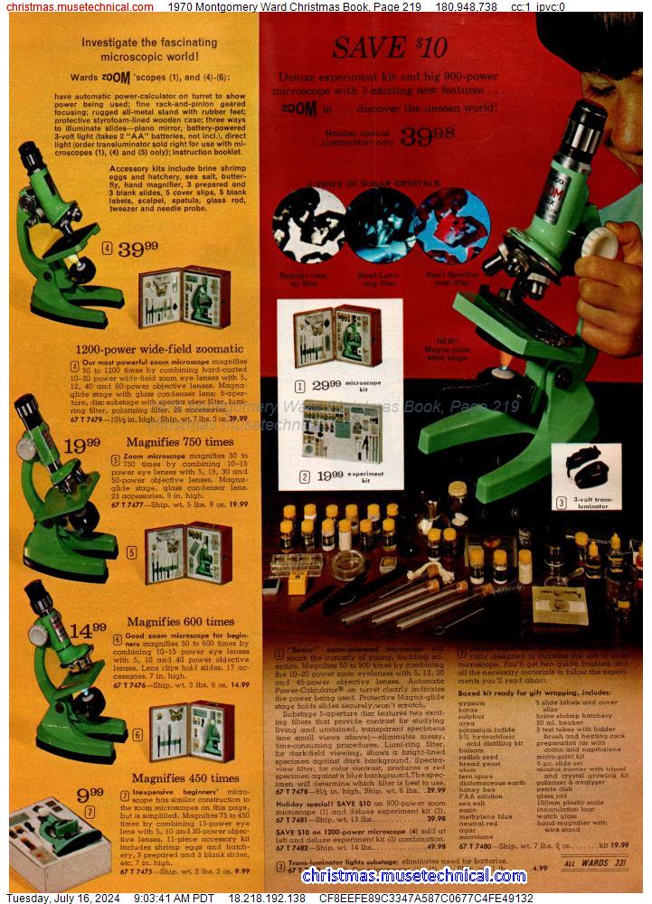 1970 Montgomery Ward Christmas Book, Page 219
