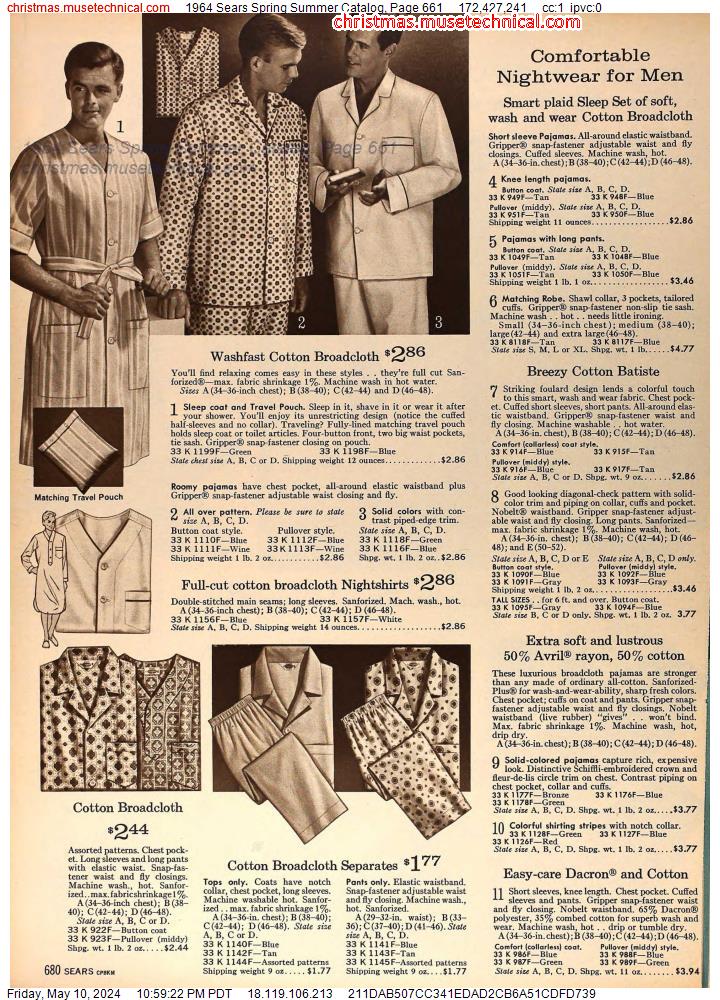 1964 Sears Spring Summer Catalog, Page 661