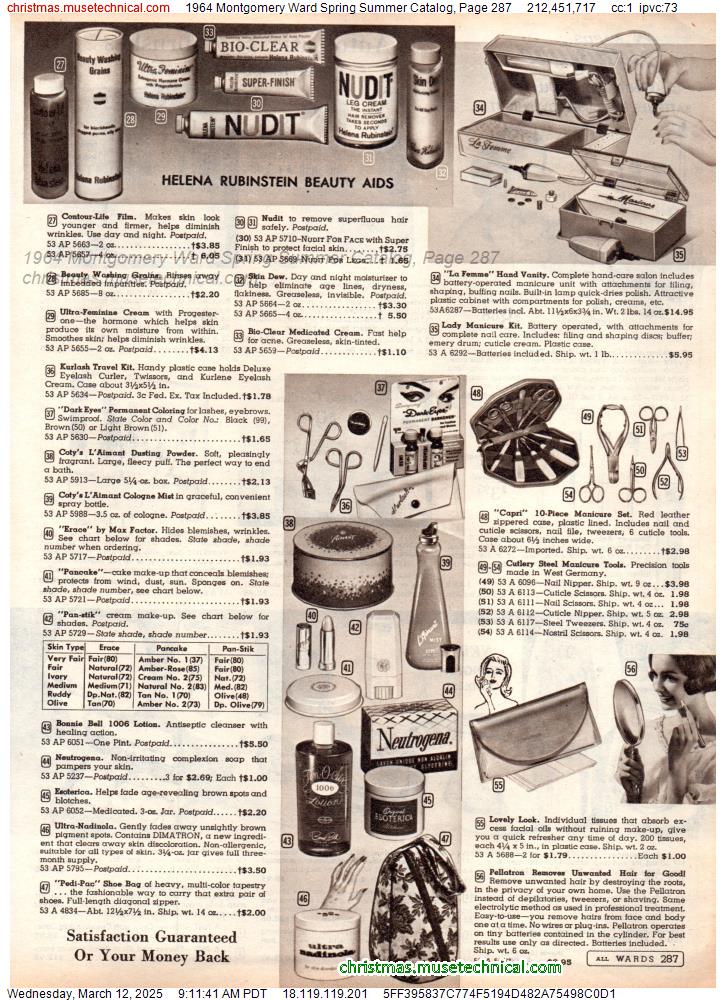 1964 Montgomery Ward Spring Summer Catalog, Page 287