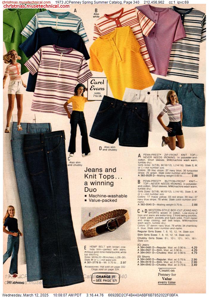 1973 JCPenney Spring Summer Catalog, Page 340