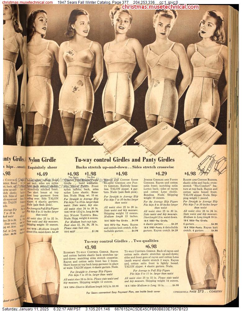 1947 Sears Fall Winter Catalog, Page 377