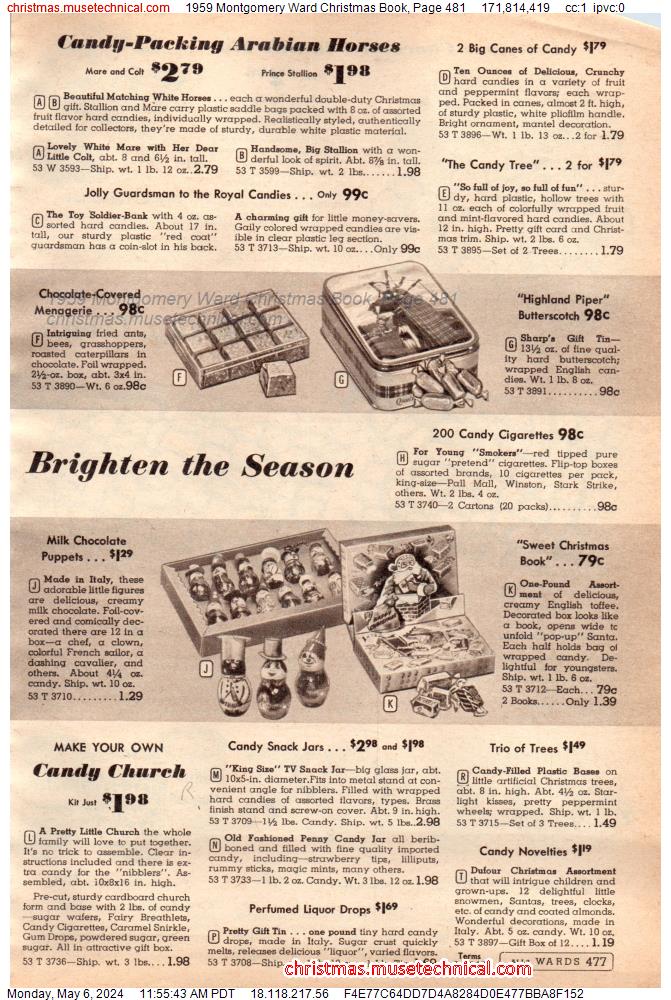 1959 Montgomery Ward Christmas Book, Page 481