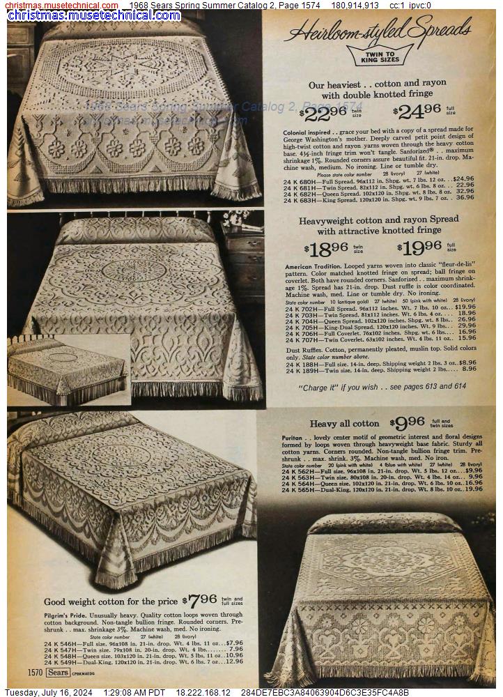 1968 Sears Spring Summer Catalog 2, Page 1574