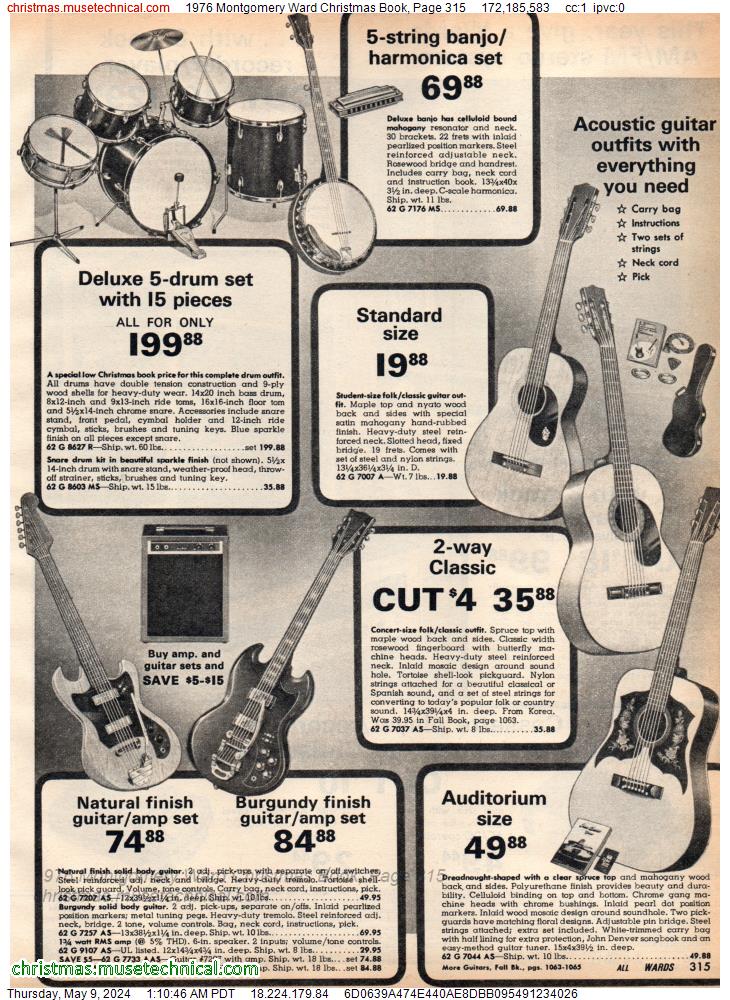 1976 Montgomery Ward Christmas Book, Page 315