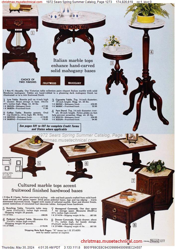 1972 Sears Spring Summer Catalog, Page 1273