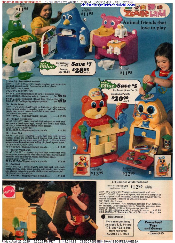 1978 Sears Toys Catalog, Page 83