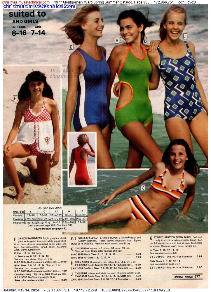 1977 Montgomery Ward Spring Summer Catalog, Page 385
