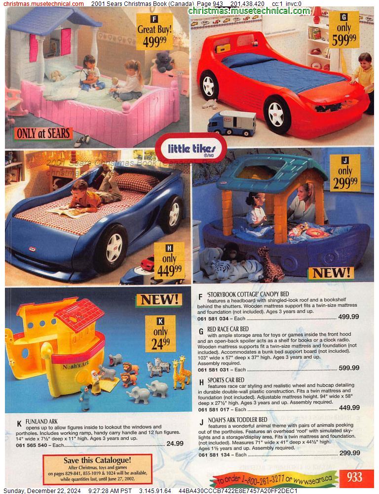 2001 Sears Christmas Book (Canada), Page 943