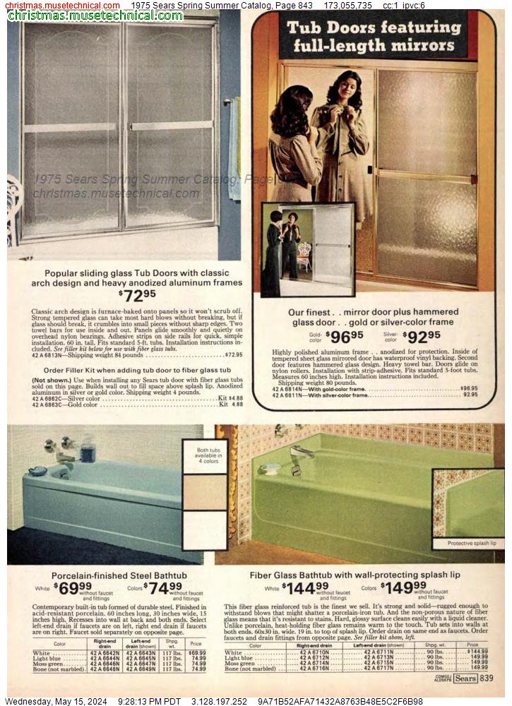 1975 Sears Spring Summer Catalog, Page 843