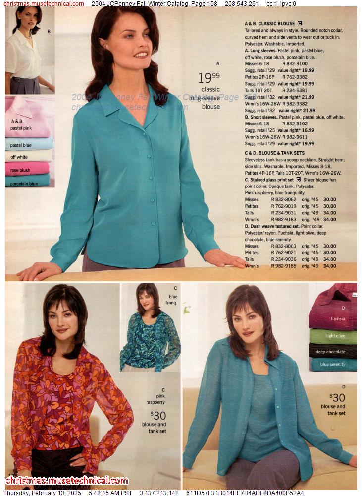 2004 JCPenney Fall Winter Catalog, Page 108