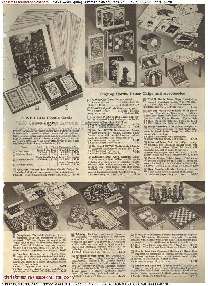 1960 Sears Spring Summer Catalog, Page 743