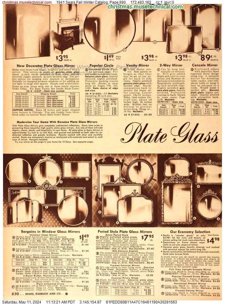 1941 Sears Fall Winter Catalog, Page 890