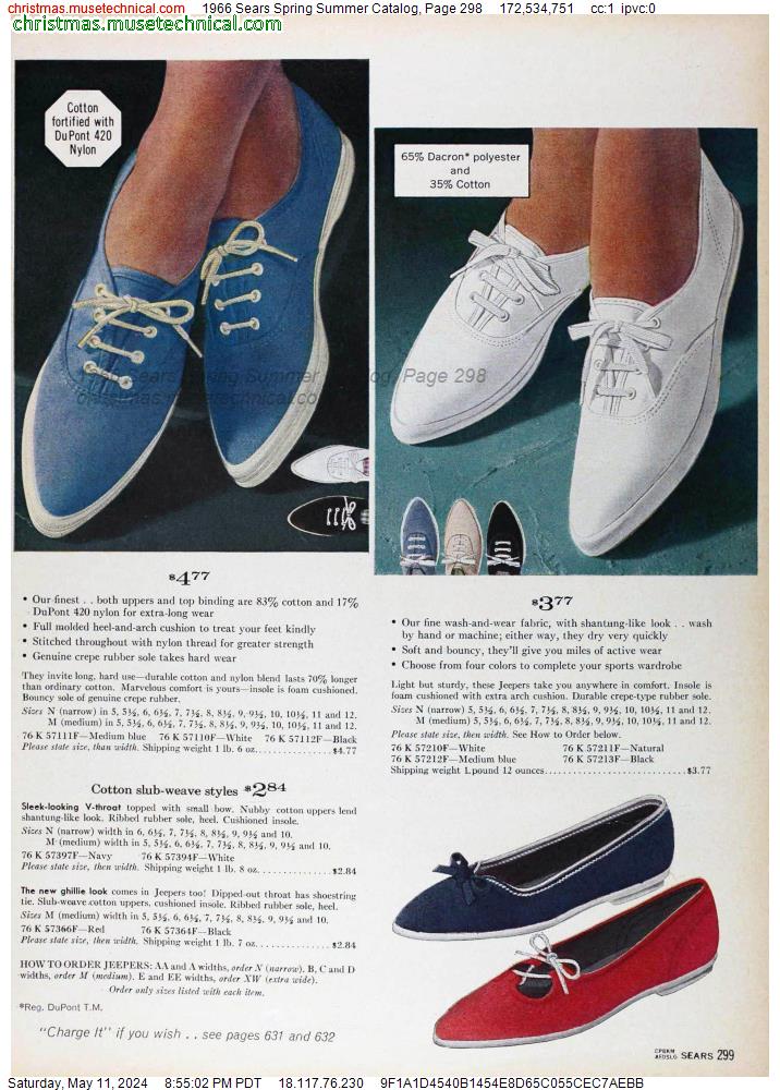 1966 Sears Spring Summer Catalog, Page 298