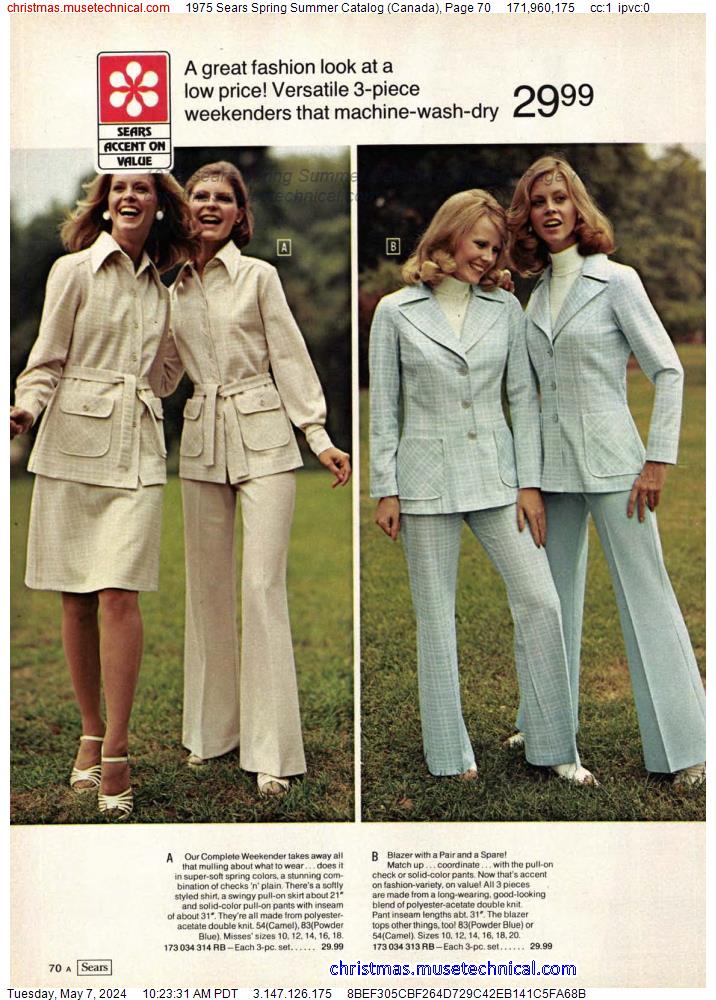 1975 Sears Spring Summer Catalog (Canada), Page 70