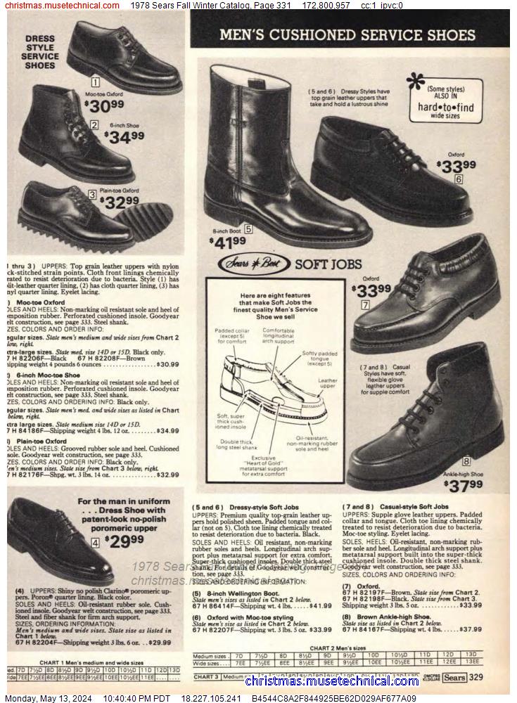 1978 Sears Fall Winter Catalog, Page 331