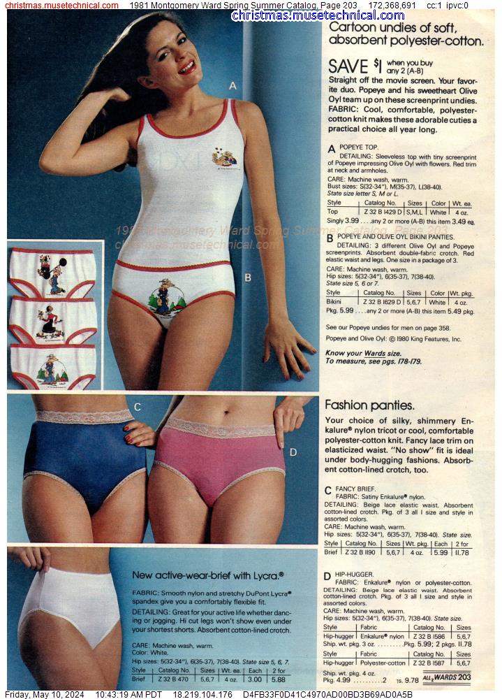 1981 Montgomery Ward Spring Summer Catalog, Page 203